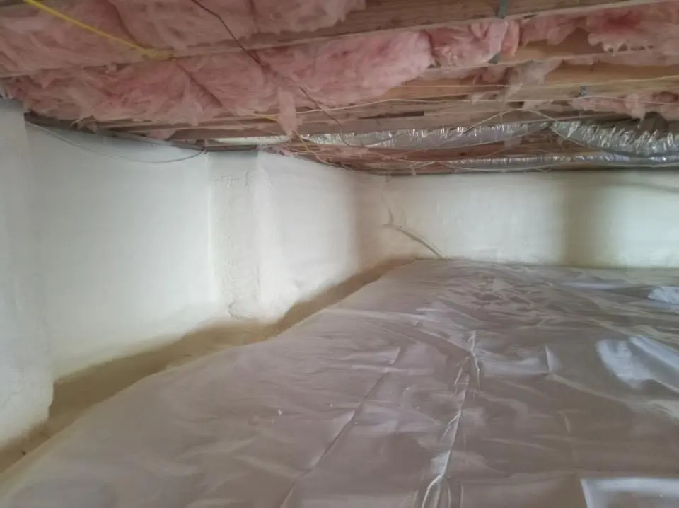 Crawl space encapsulation with closed-cell spray foam for Roof Waterproofing in Cresskill