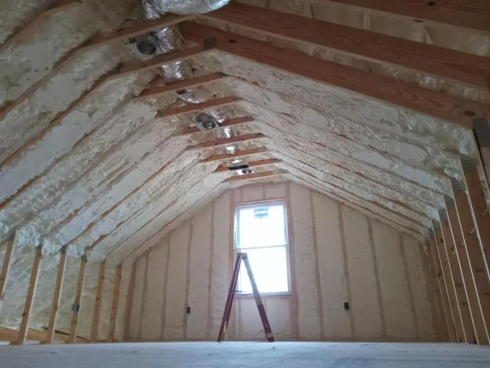 Spray foam roofing application for Crawl Space Insulation project in Cresskill